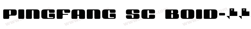 pingfang sc boid字体转换